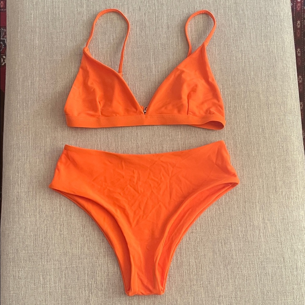 Vibrant Orange Bikini Set